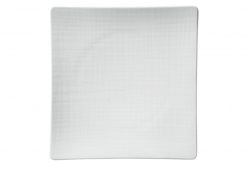 MESH plate square 27 x 27 cm, white 