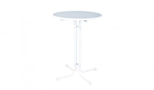 bar table, hinged, white Ø 80 cm 