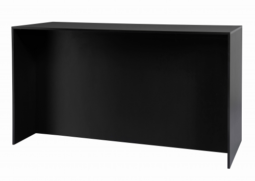 Tisch BRIDGE HIGH, mit bodenlanger Blende, schwarz 