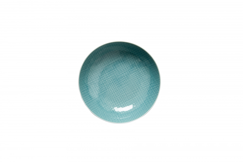 MESH plate deep Ø 21 cm, aqua 