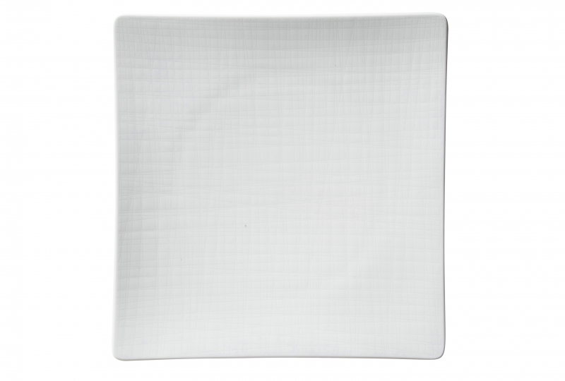 MESH plate square 27 x 27 cm, white 