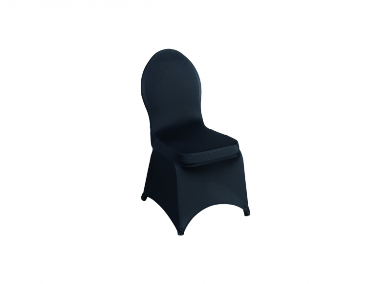stretch cover for banquet chair, black 