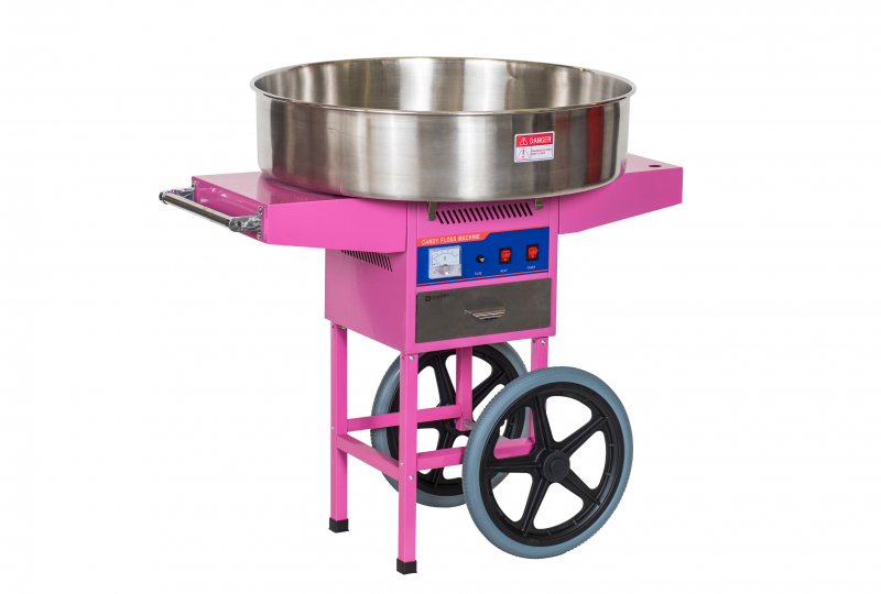 cotton candy machine with trolley 