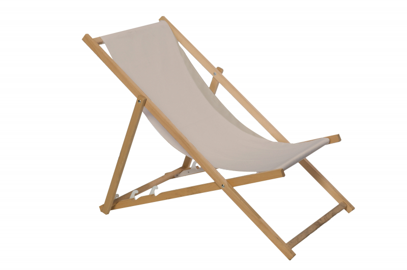 deck chair, white 