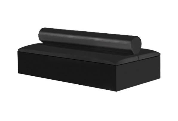seating island with round cushion, black 