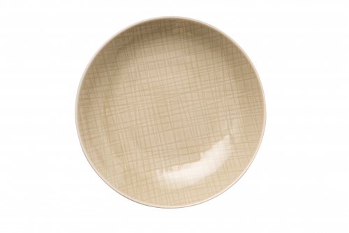 MESH plate deep Ø 19 cm, cream 