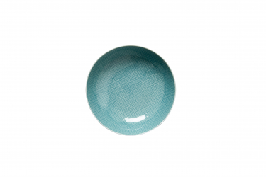 MESH plate deep Ø 21 cm, aqua 