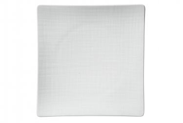 MESH Teller flach quadrat 27 x 27 cm, white 