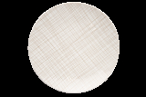 MESH plate Ø 30 cm, white/walnut 