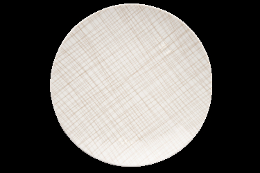 MESH Teller flach Ø 30 cm, white/walnut 