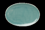 MESH Teller oval 18 x 12 cm, aqua 