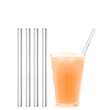 glass drinking straw 15 cm 