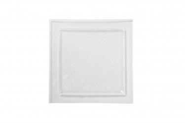 glass presentation plate, square 