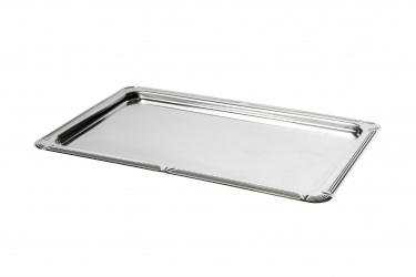 buffet plate RVS 1/1 GN with decorativ border 