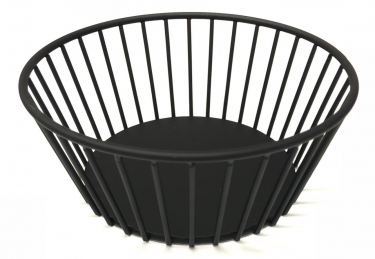 bread basket, round, black 