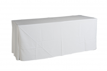 table cover for banquet table, white 
