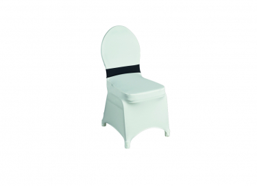 stretch cover for banquet chair, white 