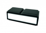 bench, black (acrylic front illuminable, LED) 