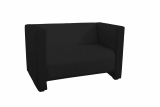 sofa Q2, black (2 seater) 