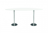 bar table OVAL, white 