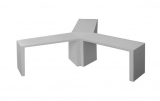 DELTA LINK  for bridge table 200, 160 and CURVE, for producing a triangular shape 