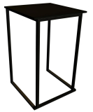 Stehtisch KUBIX, schwarz 