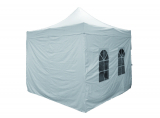folding pavillion (easy-up-tent) GRANDE, whitem, 400 cm x 400 cm 